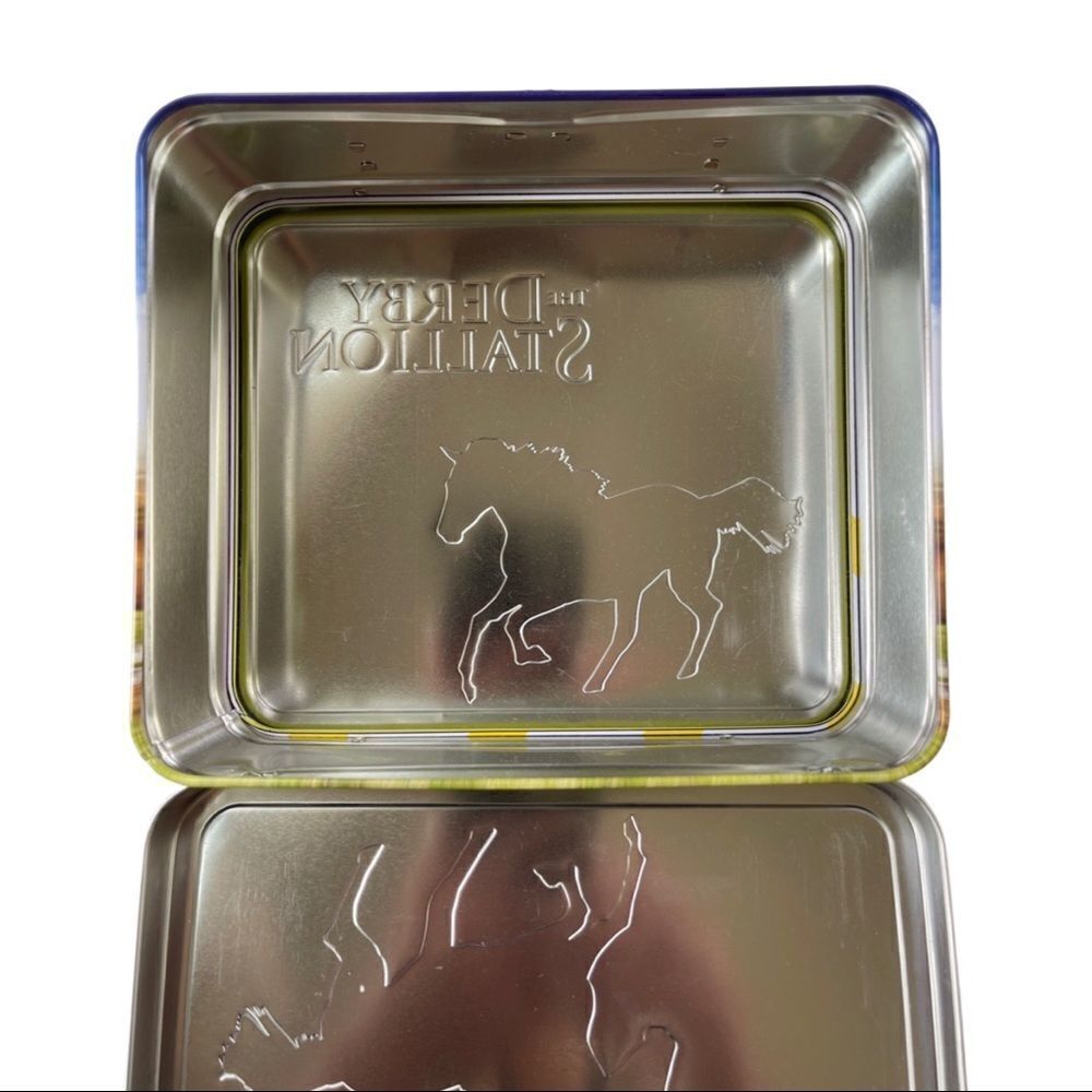 Vintage “THE DERBY STALLION” Metal Lunchbox • NWT - Picture 3 of 7